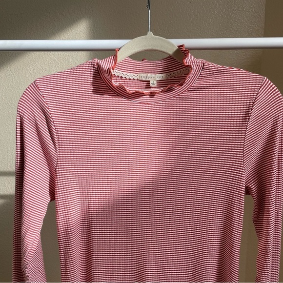 Copper Key Ribbed Mock Neck Long Sleeve Dress - Picture 4 of 7